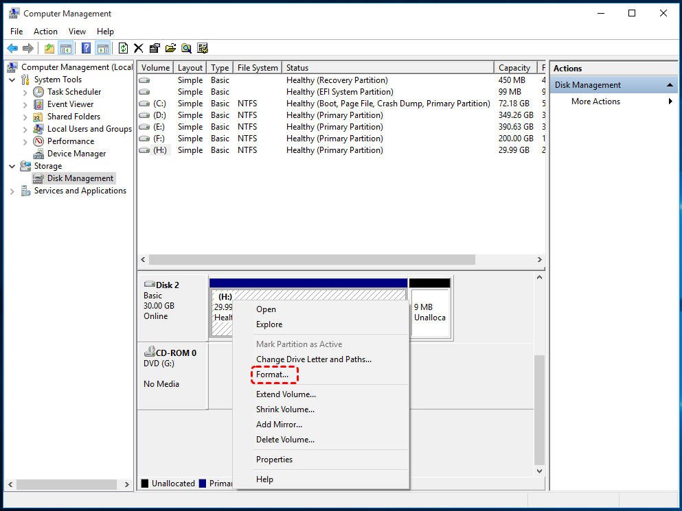 how to format my hard drive in windows 7