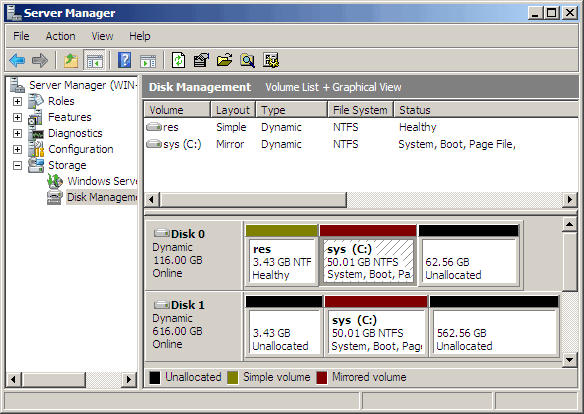 unraid setup mirror raid