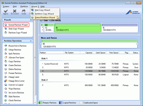 Comment Tendre La Partition Syst Me Largir Et Agrandir La Partition C Pour Windows Xp