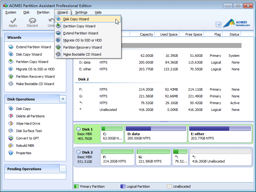 program to clean disk sectors