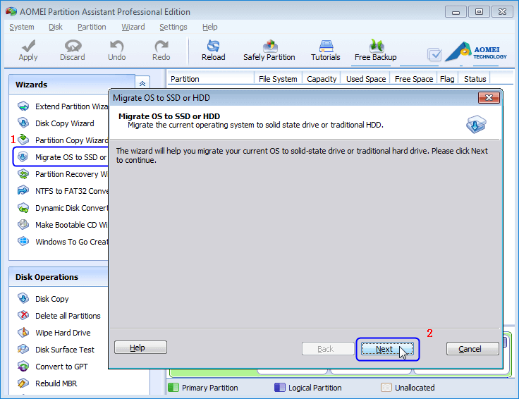 Cannot copy os to target disk migrate os to ssd что делать