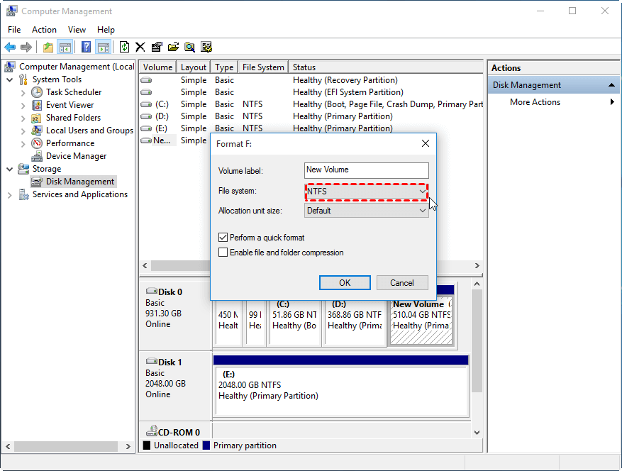 how do i reformat my external hard drive for pc