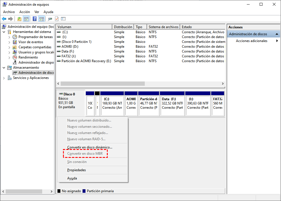 ¿cómo Convertir Mbr A Gpt Windows 10 Sin Pérdida De Datosemk 5871