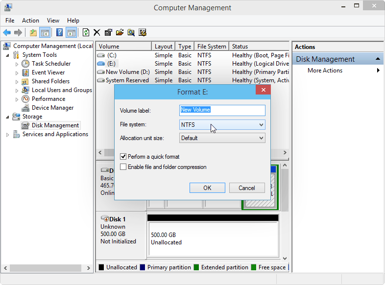 how to format my hard drive from command prompt