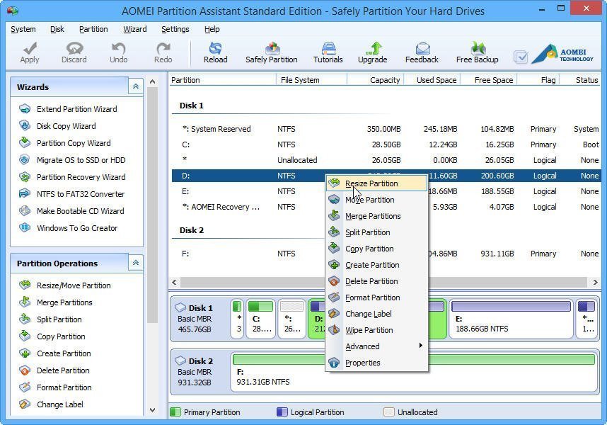 How To Resize Partition In Windows 10 Without Losing Data?